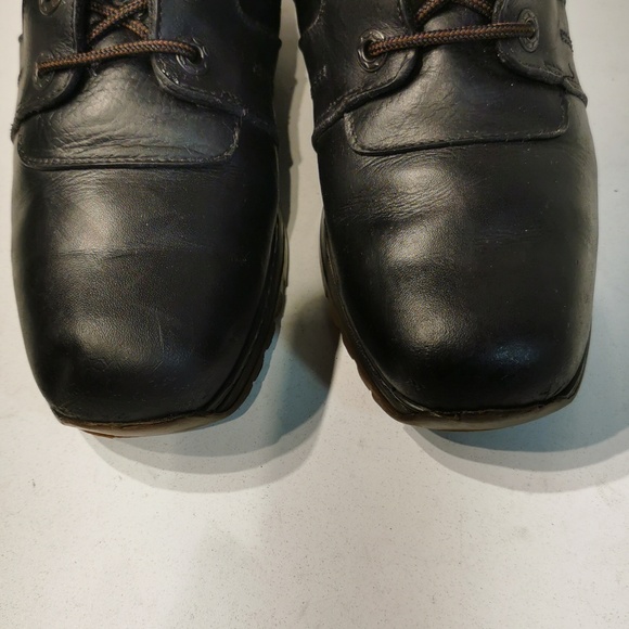 ANFIBIO Women's Brown Leather Lace up Zipper on the side Boots - Picture 7 of 10